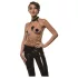 Guilty Pleasure Allure - set de collar y cadena corporal (negro)