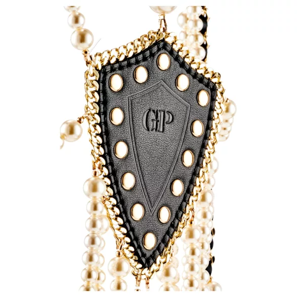 Guilty Pleasure Allure - set de collar y cadena corporal (negro)