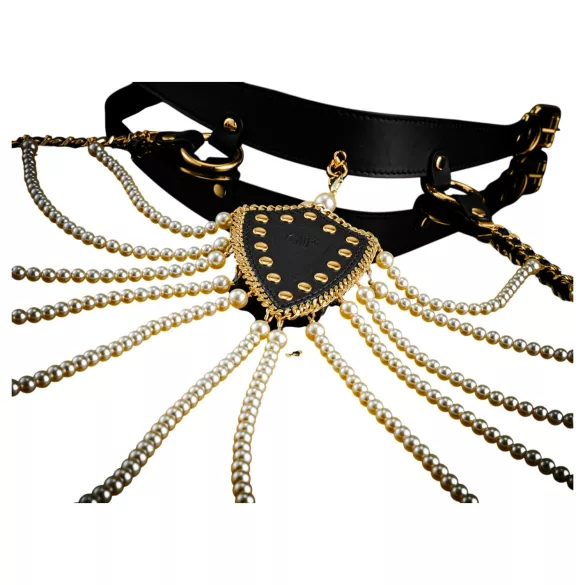 Guilty Pleasure Allure - set de collar y cadena corporal (negro)