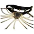 Guilty Pleasure Allure - set de collar y cadena corporal (negro)