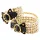 Allure - esposas para tobillo con perlas - negro