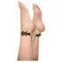 Allure - esposas para tobillo con perlas - negro