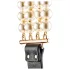 Allure - collar con correa y perlas - negro