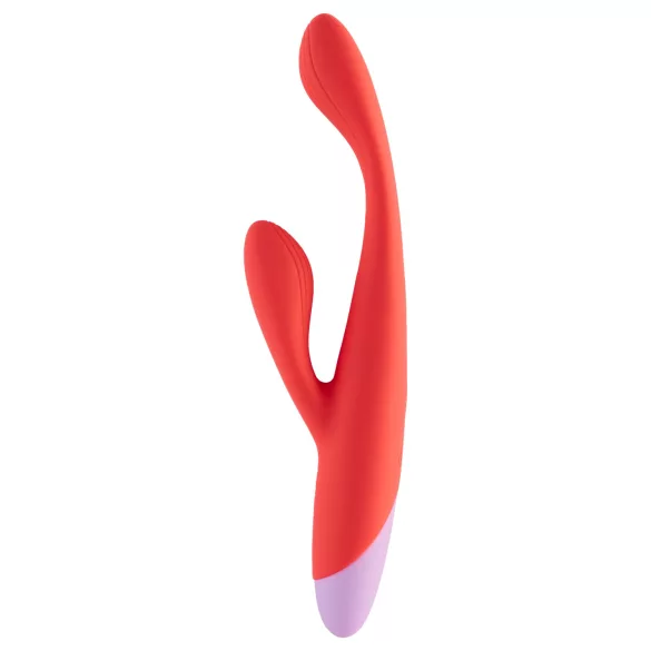 Dreamtoys - Vibrador punto G con estimulador de clítoris - silicona roja