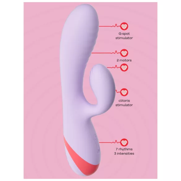 Dreamtoys Love Signal - vibrador con brazo para el clítoris (lila)