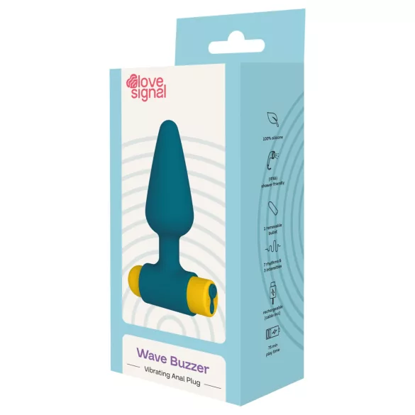Dreamtoys Love Signal - plug anal vibrador (verde)