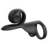Snail Vibe Jovi - anillo para pene y vibrador para parejas - silicona negra