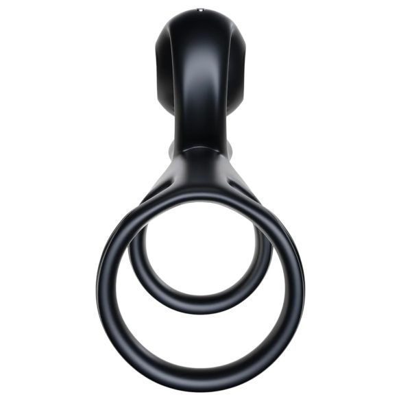 Snail Vibe Jovi - anillo para pene y vibrador para parejas - silicona negra