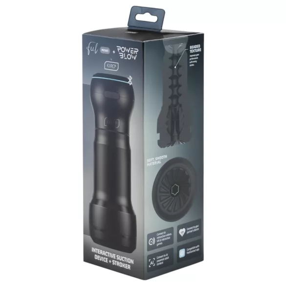 Kiiroo PowerBlow + Feel Pocket masturbador de bolsillo (negro)