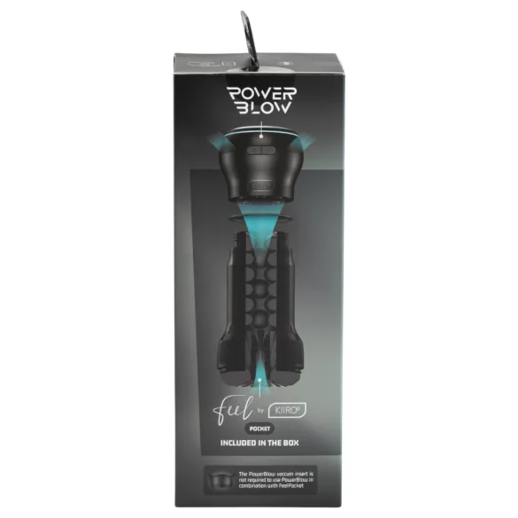 Kiiroo PowerBlow + Feel Pocket masturbador de bolsillo (negro)
