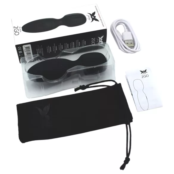 Pixey 2GO - mini vibrador masajeador recargable (negro)
