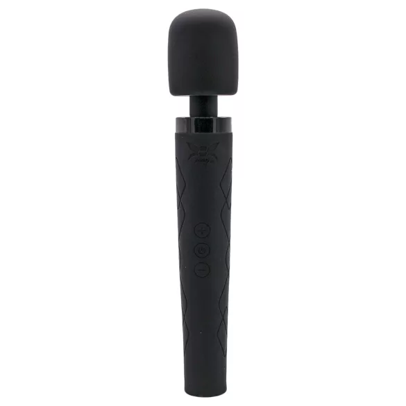 Pixey Deluxe Black Velvet - vibrador tipo varita Talla L (negro)
