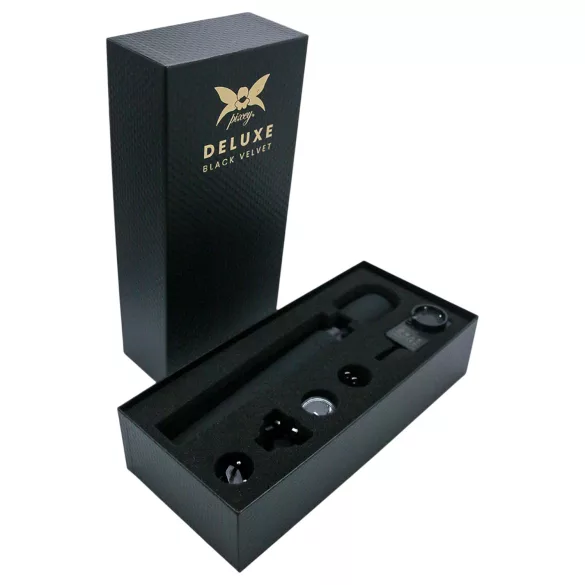 Pixey Deluxe Black Velvet - vibrador tipo varita Talla L (negro)