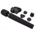 Pixey Deluxe Black Velvet - vibrador tipo varita Talla L (negro)