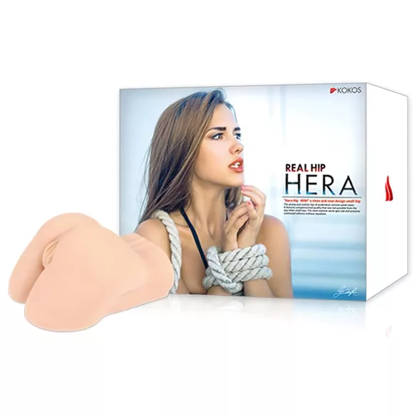 Kokos Hera - masturbador realista torso vagina y ano - color natural