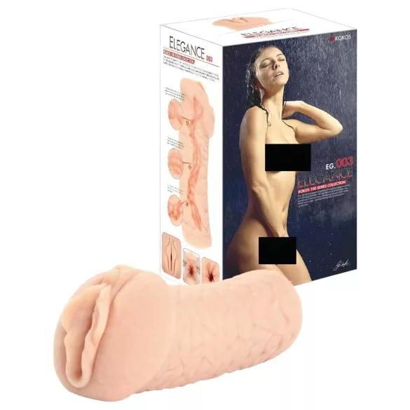 Kokos Elegance 03 - masturbador vagina realista - silicona color piel