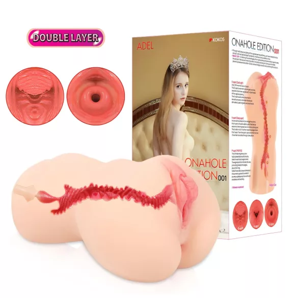 Kokos Onahole 001 XL - masturbador vaginal realista (color natural)