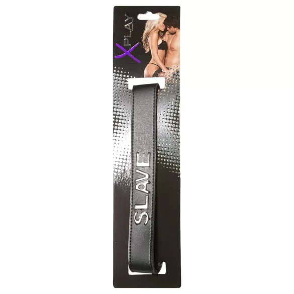 X-Play Slave - collar para sumisión - cuero negro