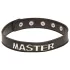 X-Play Master - collar BDSM - cuero negro