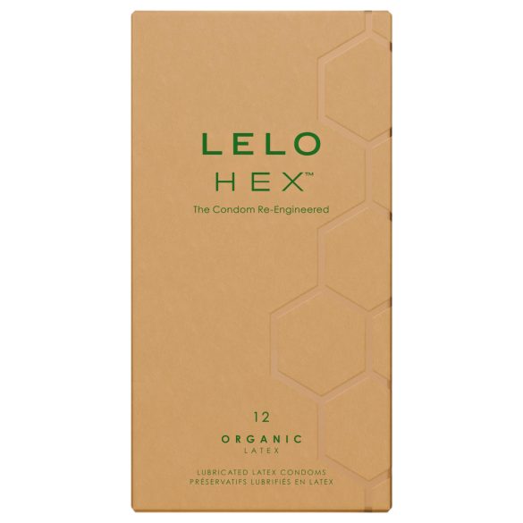 LELO Hex Organic - preservativo fino natural - 12 unidades