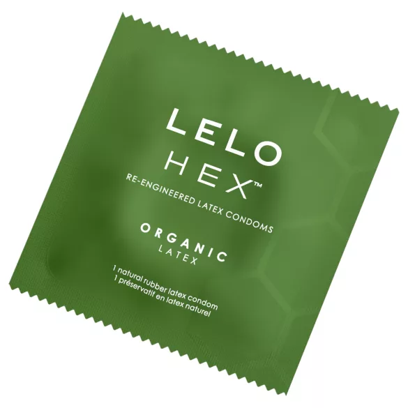 LELO Hex Organic - preservativo potente - látex natural - 36 unidades