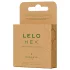 LELO Hex Organic - preservativo fino y resistente - látex natural - 3 unidades