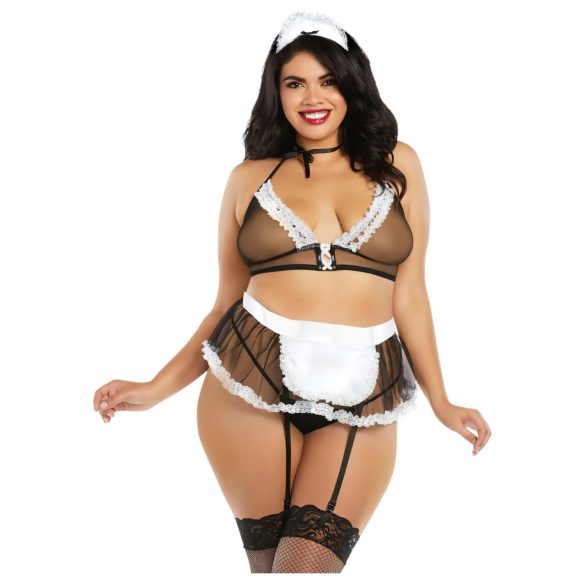 Dreamgirls Maid Talla Grande - Malla Transparente (XL-XXL)