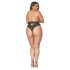 Dreamgirls - braguita de encaje de tiro alto (negro)