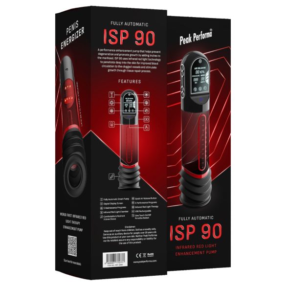 Peak Performa - bomba de vacío automática para pene - transparente