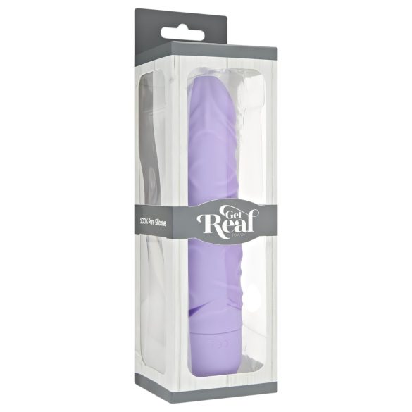 Classic Get Real - vibrador realista de silicona lila