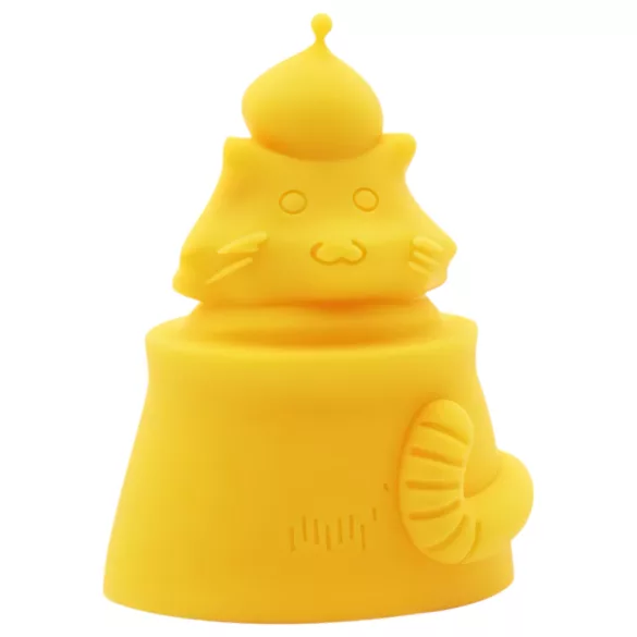 Magic Motion Elizabeth - succionador con funda de silicona gato - amarillo