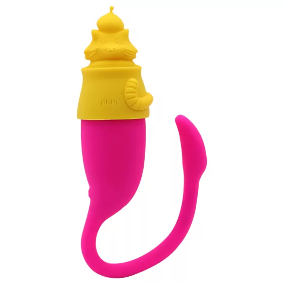 Magic Motion Elizabeth - succionador con funda de silicona gato - amarillo