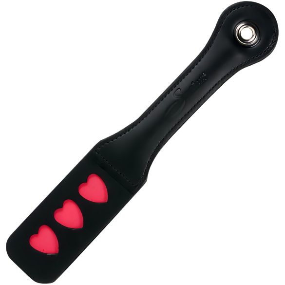Pala de Cuero con Corazón Sportsheets Impression (Negro)