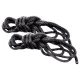 S&M - juego de cuerdas de bondage sedosas (negro, 2 x 1,83 m)