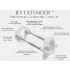 Jes-Extender - Dispositivo ligero de aumento (hasta 17cm)