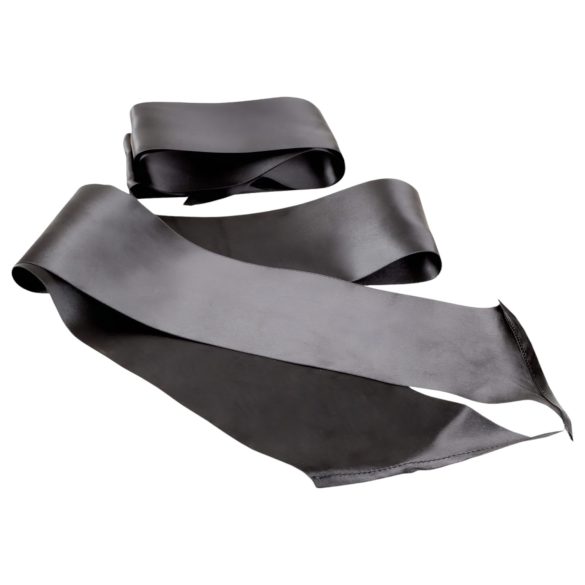 S&M - set de pañuelos bondage sedosos - negro - 2 piezas