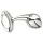 Njoy M - plug anal metálico mediano (plata)