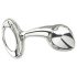 Njoy M - plug anal metálico mediano (plata)