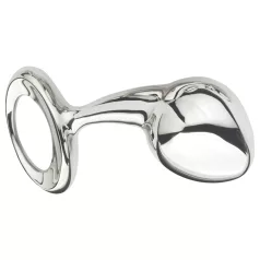 Njoy - plug anal grande - metal - color plata