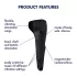 Satisfyer Men Wand - vibrador pene recargable impermeable silicona negro