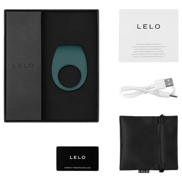 LELO Tor 2 - anillo vibrador recargable para pene - silicona verde