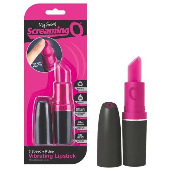 Lápiz Labial Vibrante - vibrador (negro-rosa)