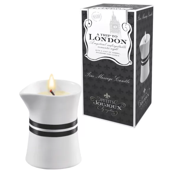 Petits Joujoux London - vela de masaje - ruibarbo y ámbar - 120ml