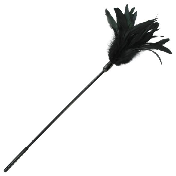 Sportsheets - Pluma acariciadora de mango largo (negra)