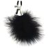 S&M - pinzas con plumas negras