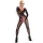 Obsessive - body de red manga larga con rosas - negro (S-L)