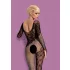 Obsessive - body de red manga larga con rosas - negro (S-L)