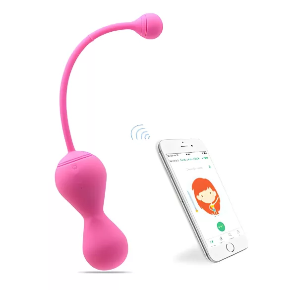 Magic Motion Kegel Master - Dúo de bolas geisha inteligentes (rosa)