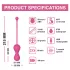 Magic Motion Kegel Master - Dúo de bolas geisha inteligentes (rosa)
