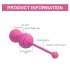 Magic Motion Kegel Master - Dúo de bolas geisha inteligentes (rosa)